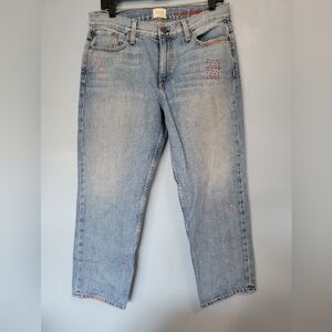 AO.LA Alice & Olivia Amazing Scott Boyfriend Cropped Jeans 32